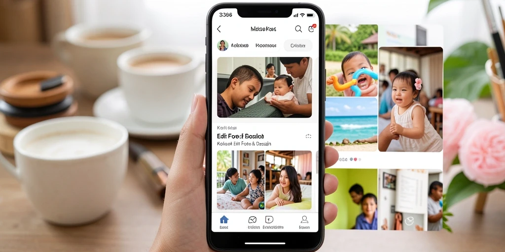 Tampilan antarmuka aplikasi kolase foto 333666 yang menarik dan user-friendly.