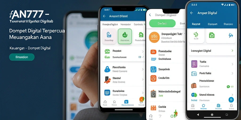 Antarmuka AN777 yang sederhana dan mudah digunakan untuk dompet digital.