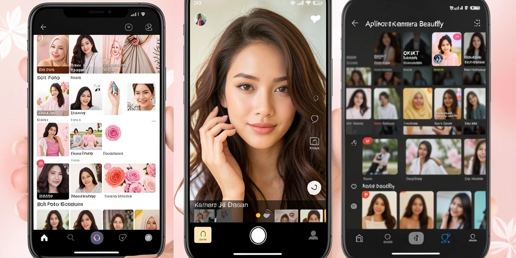 Screenshot utama aplikasi OKJKT menampilkan antarmuka edit foto.
