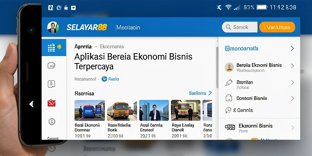 Antarmuka aplikasi SELAYAR88 dengan informasi ekonomi yang jelas.